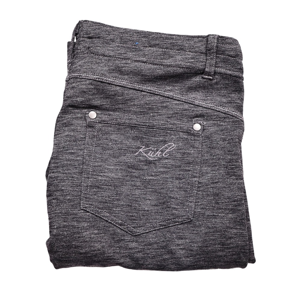 KUHL Women's 8 Heather Grey Mova Pull On Stretch Straight Leg Outdoor Pants